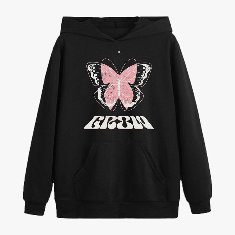 هودی دخترانه مدل butterfly کد z011