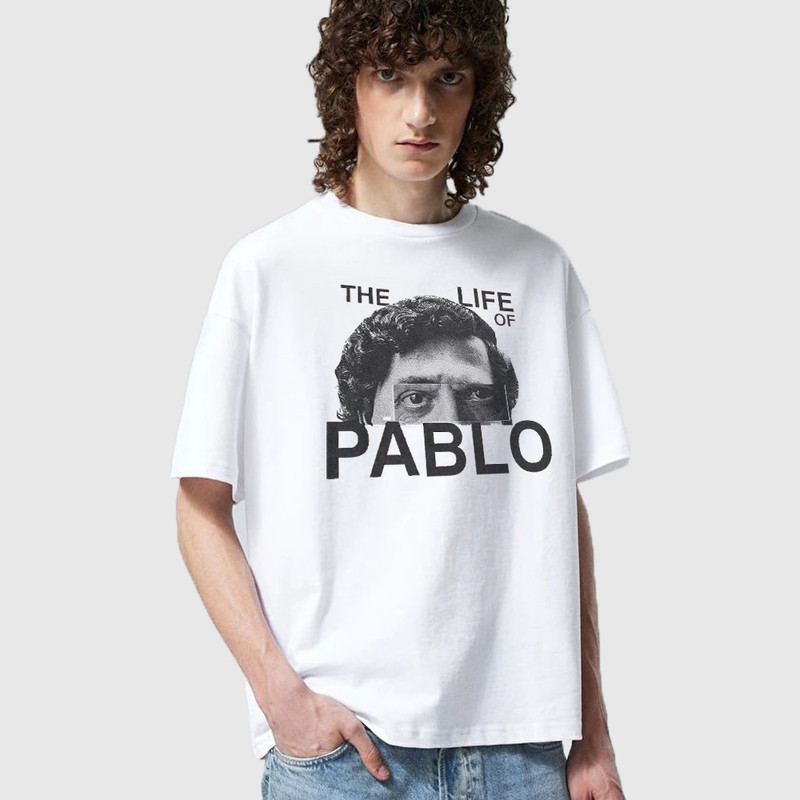 تی شرت آستین کوتاه مردانه مدل pablo زندگی به سبک پابلو دارک z534